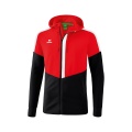 Erima Trainingsjacke Squad mit Kapuze rot/schwarz/weiss Herren